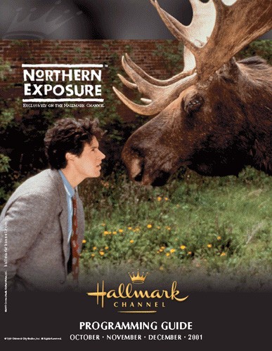 Hallmark Channel, programming guide. Cover for the programming guide, October to December 2001.